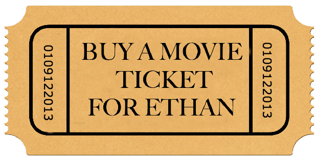 Buy a movie ticket for Ethan