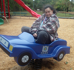 Josh having fun at the park