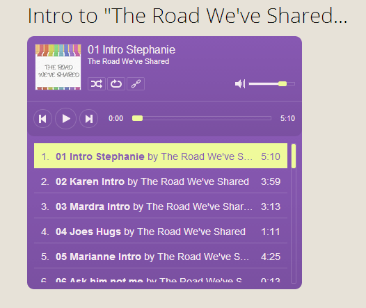 Guardianship Radio Show Playlist on The Road We've Shared